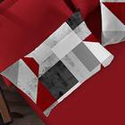 Jogo De Cama Portallar Casal Malha Camurça Vermelho 3 Peças R