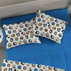 Jogo De Cama Portallar Queen Malha Amigos Do Mickey 4 Pçs Azul