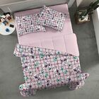 Jogo De Cama Portallar Queen Malha Minnie Lhama 4 Peças Rosa