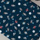 Jogo De Cama Portallar Solteiro Mista Planetas 2 Pçs Azul