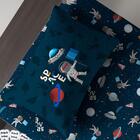 Jogo De Cama Portallar Solteiro Mista Planetas 2 Pçs Azul