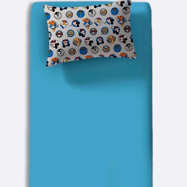 Jogo De Cama Portallar Solteiro Misto Amigos Do Mickey 2 Peças