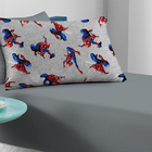 Jogo De Cama Portallar Solteiro Misto H. Aranha 02 Pçs Cinza