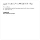 Jogo De Cama Preto Queen Microfibra 3 Peças