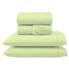 Jogo De Cama Queen 140 Fios Ponto Palito Verde Valle Enxovais