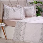 Jogo De Cama Queen 200 Fios 100% Algodão Extra Macio