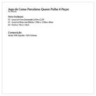 Jogo De Cama Queen 200 Fios Porcelana Azul E Palha Casaborda