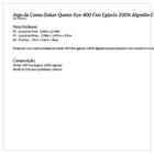 Jogo De Cama Queen 400 Fios Egípcio Cinza 100% Algodão Bordad