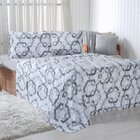 Jogo De Cama Queen 4 Pçs 150 Fios Super Macio 100% Algodão Fl