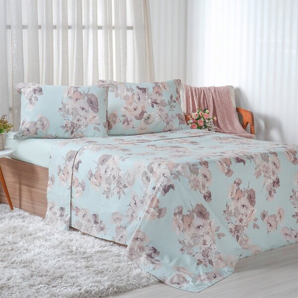 Jogo De Cama Queen 4 Pçs 150 Fios Super Macio 100% Algodão Ga