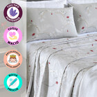 Jogo De Cama Queen 4 Peças Lençol Com Elástico 100 Algodão Pe