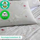 Jogo De Cama Queen 4 Peças Lençol Com Elástico 100 Algodão Pe