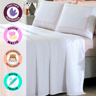 Jogo De Cama Queen 4 Peças Lençol Com Elástico 100 Algodão Pe