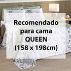 Jogo De Cama Queen 4 Peças Lençol Com Elástico 100 Algodão Pe