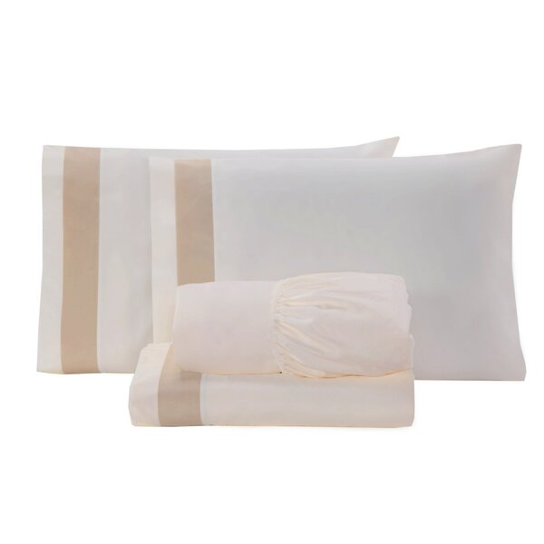 Jogo De Cama Queen 4 Peças Percal Algodão 180 Fios Paris Casa