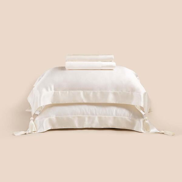 Jogo De Cama Queen Altenburg Haus Seda Mulberry Bege