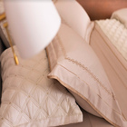 Jogo De Cama Queen Bordado 300 Fios 100% Algodão 4 Peças - Me