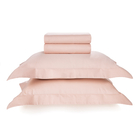 Jogo De Cama Queen Cetim 270 Fios 4 Peças Domos Rosé Karsten