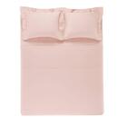 Jogo De Cama Queen Cetim 270 Fios 4 Peças Domos Rosé Karsten