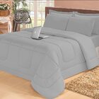 Jogo De Cama Queen Com Edredom Lençol Fronha Função Cobre Lei