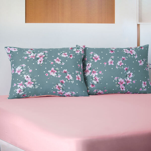 Jogo De Cama Queen Doce Vida Rosa Un