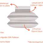 Jogo De Cama Queen Duplo 4 Peças Sultan Realce Premium Isis