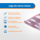 Jogo De Cama Queen Estampa Geometrica Micropercal Lisboa Rosé