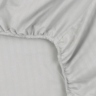 Jogo de Cama Queen Padro Stripes 4 Peas Polister Cinza Beca Decor