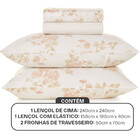 Jogo De Cama Queen Percal 160 Fios Algodão Karsten