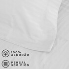 Jogo De Cama Queen Percal 300 Fios Algodão Adamascado 4 Peças