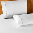 Jogo De Cama Queen Percal 400 Fios Ponto Palito 03 Peças - Br