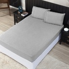 Jogo De Cama Queen Percal 400 Fios Ponto Palito 03 Peças - Li