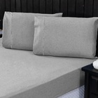 Jogo De Cama Queen Percal 400 Fios Ponto Palito 03 Peças - Li