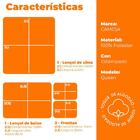 Jogo De Cama Queen Sera Super Cotton Duplo 4 Peças Camesa 1.0