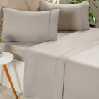 Jogo De Cama Queen Serenitá 4 Pçs Bordado Festonê 158x198x35c