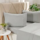 Jogo De Cama Queen Serenitá 4 Pçs Bordado Festonê 158x198x35c