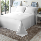 Jogo De Cama Queen Size Liso 180 Fios Fiori Branco