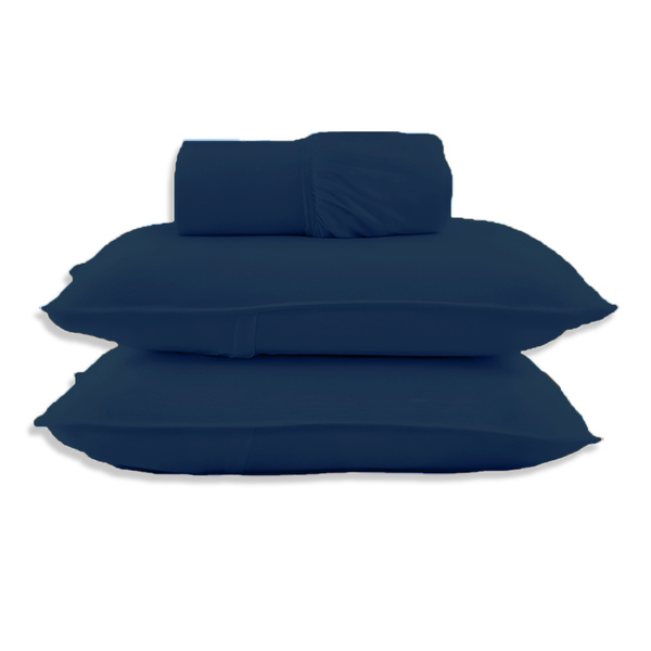 Jogo De Cama - Queen Size - Malha - 3 Peças - 100% Algodão -