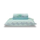 Jogo De Cama - Queen Size - Prata - 150 Fios - Celina - 4 Peç