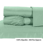 Jogo De Cama Queen Size Verde 400 Fios Egípcio 100% Algodão 4