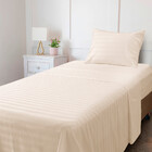 Jogo De Cama Solteirão 3 Peças 300 Fios 100 Algodão Adamascad