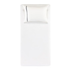 Jogo De Cama Solteiro 2pçs Liam Percal 180 Fios Karsten - Branco