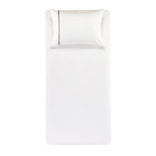 Jogo De Cama Solteiro 2pçs Liam Percal 180 Fios Karsten - Branco2