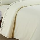 Jogo De Cama Solteiro 300 Fios Com  Bordado 3 Peças Cor:mykon