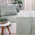 Jogo De Cama Solteiro 3 Pçs Bordado Inglês