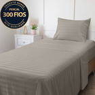 Jogo De Cama Solteiro 3 Peças 100 Algodão Percal 300 Fios Ada