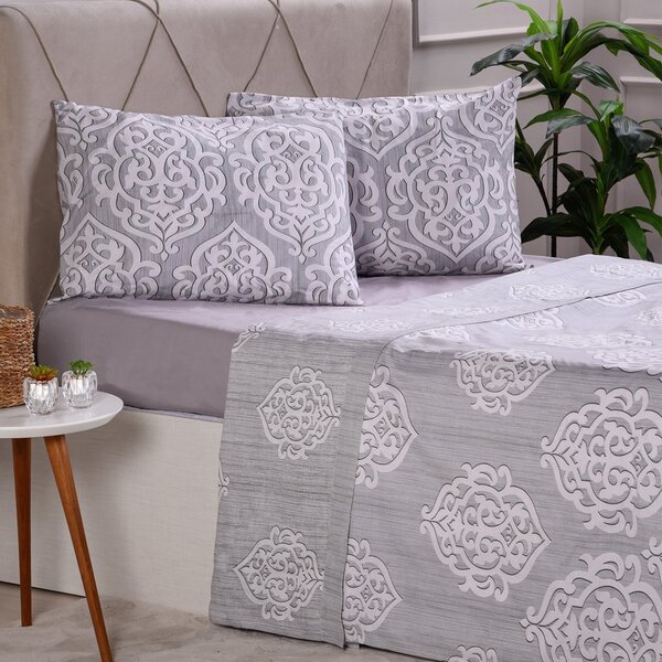 Jogo De Cama Solteiro 3 Peças 150 Fios Extra Macio 100% Algod