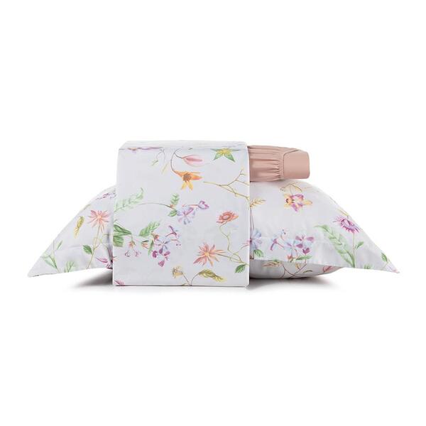 Jogo De Cama Solteiro 3 Peças Altenburg Toque Acetinado Flora