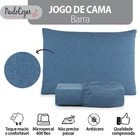 Jogo De Cama Solteiro 400 Fios Percal 02 Peças Com Barra  Ant
