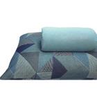 Jogo De Cama Solteiro Algodão 2 Peças Estampa Geométrica